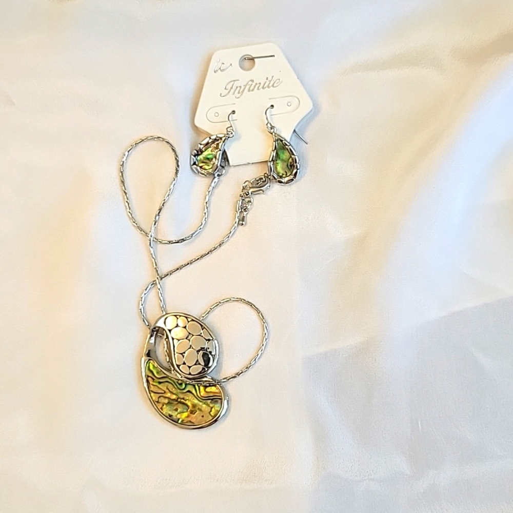 Necklace and earrings
